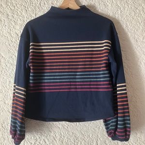Madewell bell-sleeve striped pullover size XS